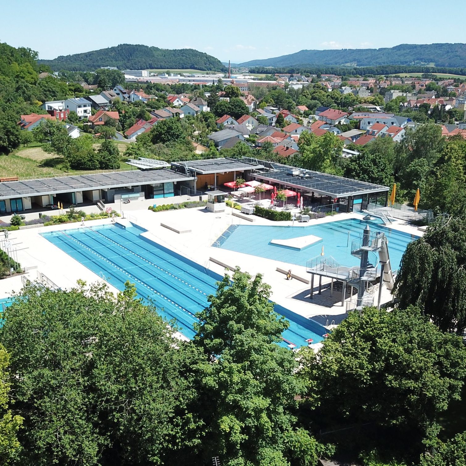 Höhenfreibad Luftbild
